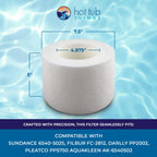Hot Tub Things Replacement Filter Cartridge for Sundance Spas 6540-502 (2002–2024), MicroClean Technology, Captures Oils & Fine Debris, Tool-Free Replacement Every 3-4 Months, Spa Filter Cartridges