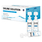Suqaoae 0.9% Saline Solution,5ml Ampoules,100 per Box,for General Cleaning and Rinsing Use,for All Ages