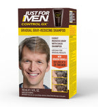 Just for Men Control GX Grey Reducing Shampoo for Lighter Shades of Hair, Blonde to Medium Brown, Gradual Hair Color with Keratin, 4 Fl Oz - Pack of 1 (Packaging May Vary)