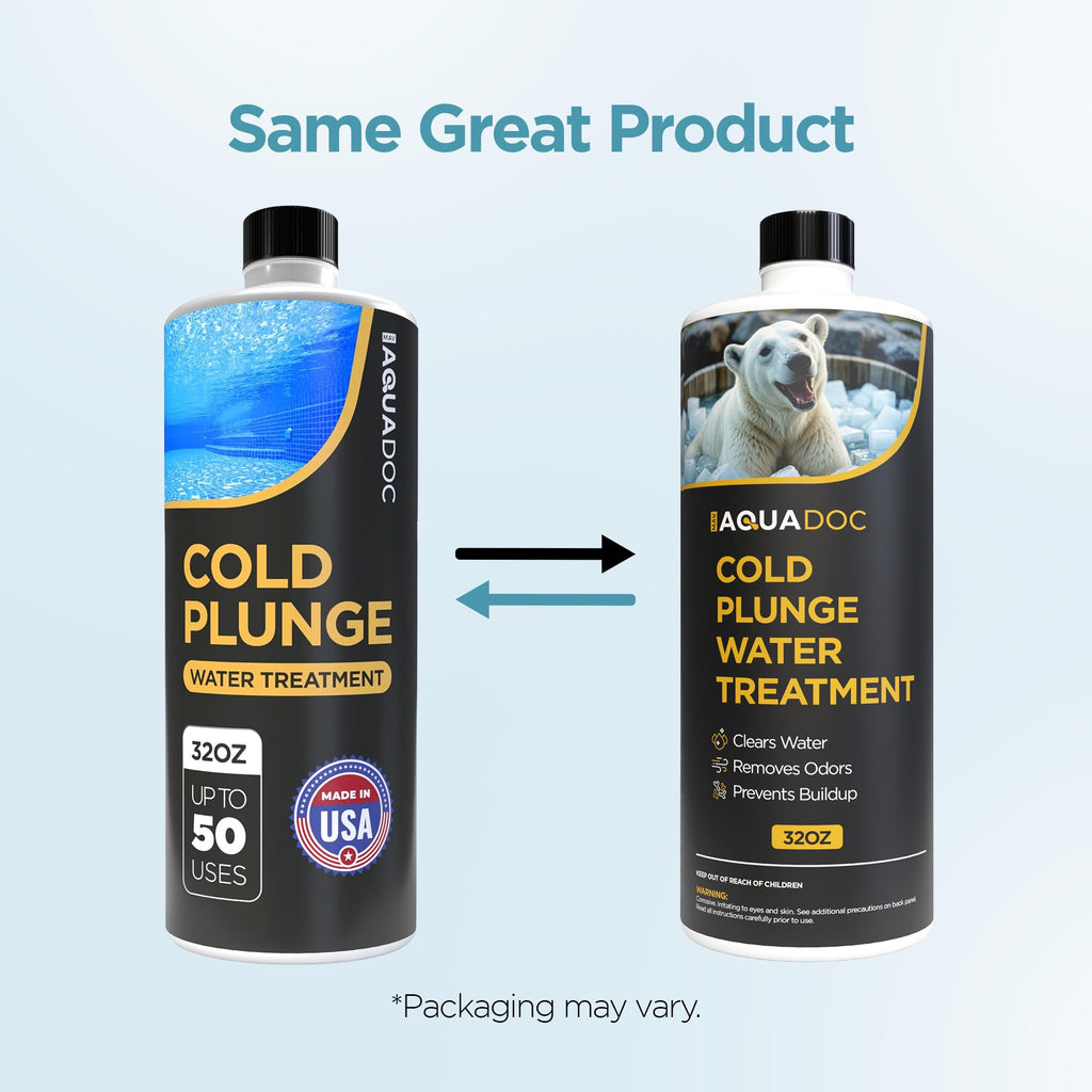 AquaDoc Cold Plunge Water Treatment - Ice Bath Cleaner and Water Stabilizer - Cold Plunge Weekly Treatment for Fresh Water - Made in USA - 32oz
