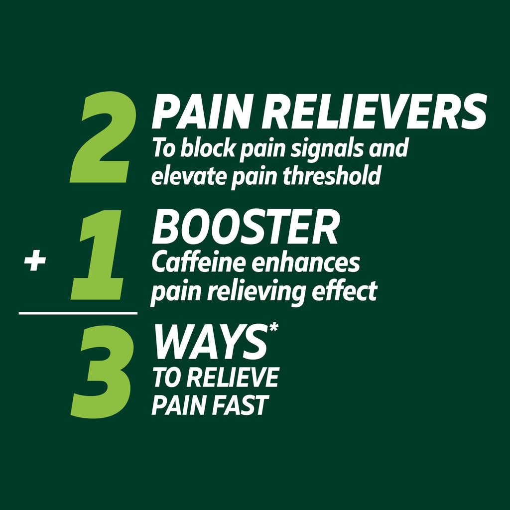 Excedrin Extra Strength Pain Relief Caplets for Headache Relief, Acetaminophen 250mg, Aspirin 250mg, Caffeine 65mg, Pain Reliever, 200 Count