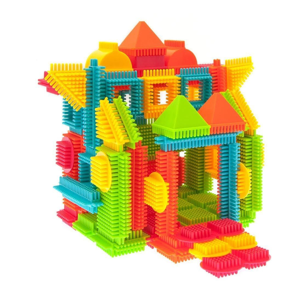 PicassoTiles 120pcs Hedgehog Interlocking Building Blocks Tiles Construction Toy Set Learning Playset STEAM Development Preschool Kindergarten Toy for Kids Age3+ PTB120