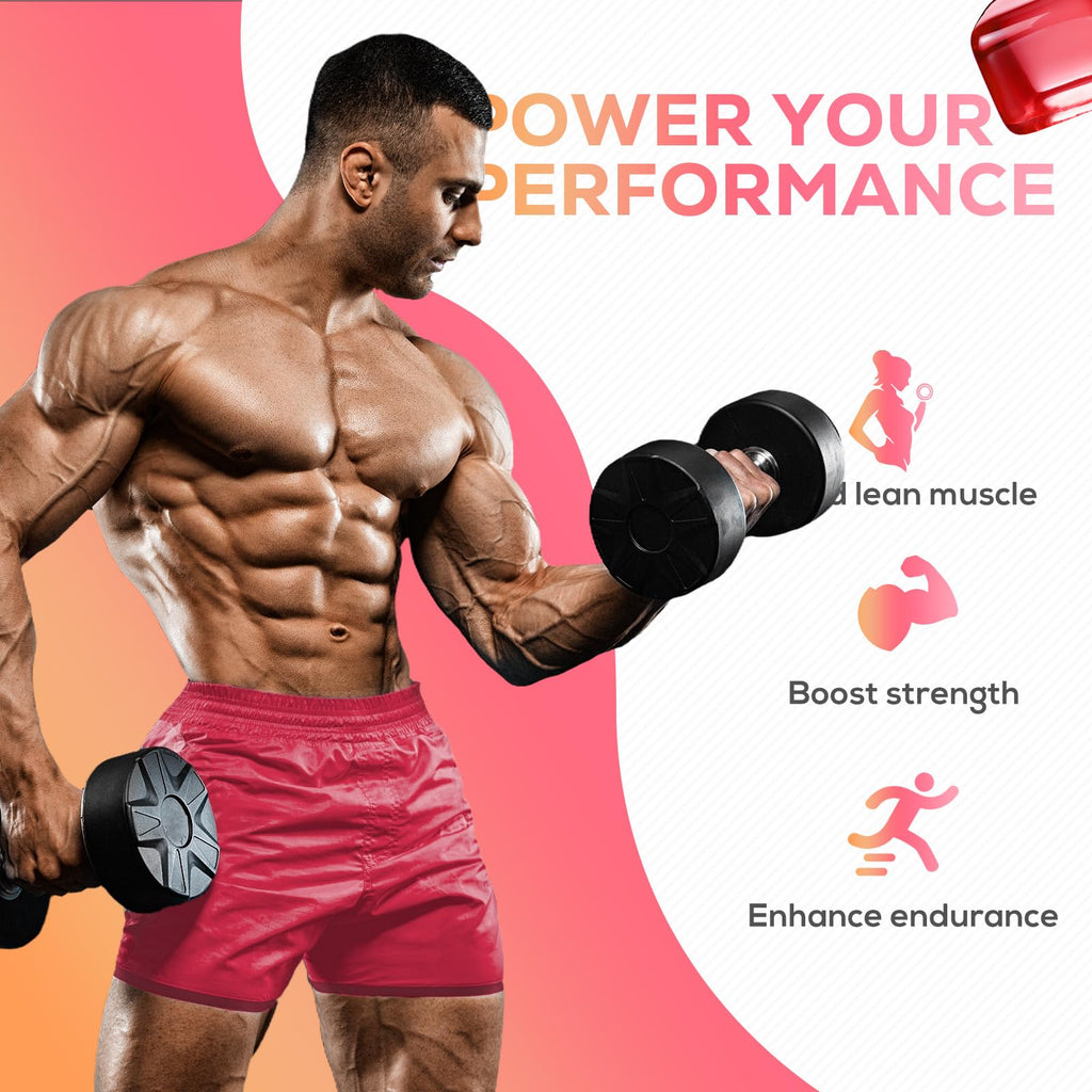 eterlower Creatine Monohydrate Gummies, 5g Creatine Gummies for Women & Men.Pre-Workout & Muscle Growth Support, Contains BCAA, Collagen, Sugar-Free, 120 Count