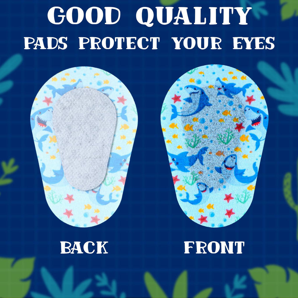 90 Pcs Adhesive Eye Patches for Kids Boys 9 Styles Eye Patches Latex Free Eye Pad Bulk Light Blocking Fun Cute Boys Designs Cotton Adhesive Bandages for Boys Toddler