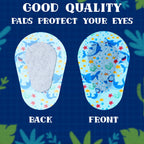 90 Pcs Adhesive Eye Patches for Kids Boys 9 Styles Eye Patches Latex Free Eye Pad Bulk Light Blocking Fun Cute Boys Designs Cotton Adhesive Bandages for Boys Toddler