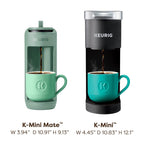 Keurig K-Mini Mate Single Serve K-Cup Pod Coffee Maker, Glamping Green