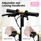VitaSophy Knee Scooter with Disc Brake, Steerable Knee Walker for Adults,Foldable Rover Scooter for Broken Foot Injured Leg Crutch,Pink