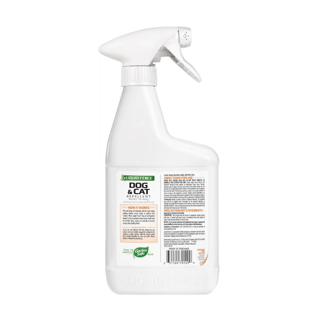 Liquid Fence Dog And Cat Repellent Ready-To-Use 32 Ounces, 6 Pack