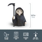 Genuine Fred GRIM STEEPER Grim Reaper Tea Infuser, Silicone, 3.75" Tall