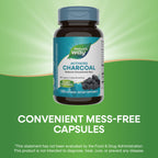 Nature's Way Activated Charcoal, Binds Unwanted Materials and Gas in the Digestive Tract*, 560 mg per 2-Capsule Serving, 100 Capsules (Packaging May Vary) - 2 Pack