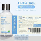 Urea 50% Nail Gel - Softens Cracked Heel Calluses & Thick Toenails - Repairs Damaged, Yellow, Discolored Nails – Highly Effective & Quick-Dry Fingernails & Toenail Treatment