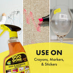 Goo Gone Adhesive Remover Spray Gel 12 Oz with Scraper, Surface Safe