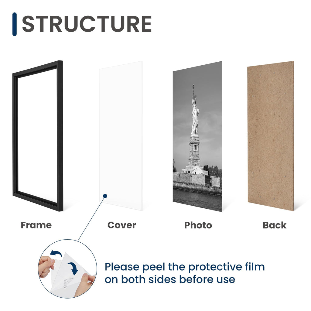 ENJOYBASICS 13x19 Picture Frame, Wall Gallery Frames Set of 2, Black