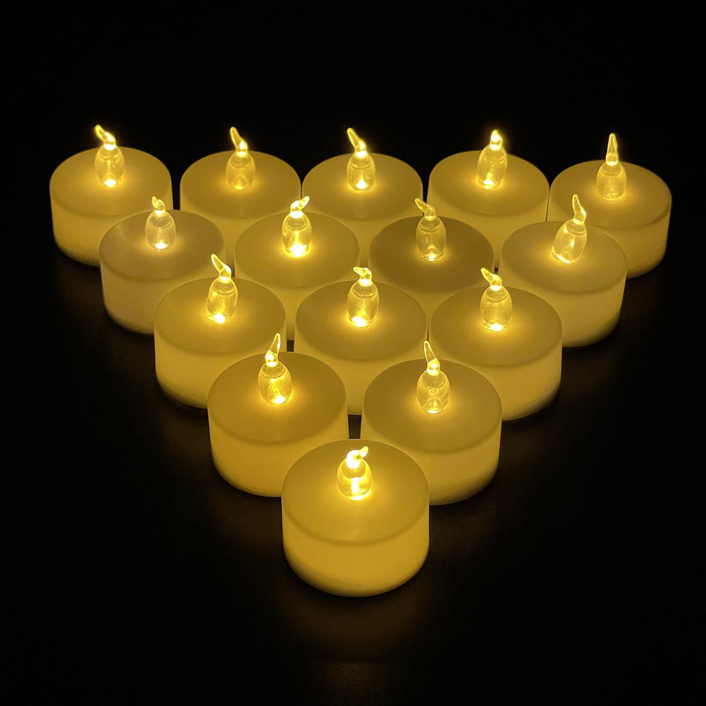 FUELYE 24Pack Flameless Candles for Outdoor Lanterns Decorative,Floating Candles for Pool,River,Memorials,Wedding,Bar,and Parties…