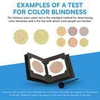 Ishihara Test Chart Books for Color Deficiency 38 Plates with User Manual and One Eye Occluder.