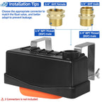 Water Trough Float Valve Livestock Stock Tank Float Valve for Water Tank of Pond Farm Livestock Cattle Goat Horse Pool,2PCS Automatic Control Waterer Level