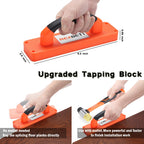 REXBETI 43-Piece Upgraded Laminate Flooring Tools, Wood Flooring Installation Kit, Solid Tapping Block with Handle, Durable Pull Bar, Diameter 1 3/8" Reinforced Double-Faced Mallet, 40 Spacers