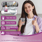 GLP-1 Supplement, GLP-1 Support Liquid Drops with Berberine, Chromium, Ceylon Cinnamon, Green Tea & Hops Flower Extract, GLP-1 Supplement for Gut & Metabolism Health, Vegan, Mixed Berry Flavor 2 Fl Oz