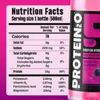 Protein2o Hydration Drink - 2-in-1 Liquid Clear Whey Protein Isolate and Electrolyte Drink - 15g Protein, Vitamins B5, B6 - Post-Workout Recovery - 16.9 Fl Oz - 12 Count Flavor Fusion Variety Pack