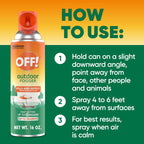 OFF! Outdoor Insect & Mosquito Repellent Fogger, Backyard Pretreat, Kills & Repels Insects in an up to 900 sq, ft, Area, 16 oz (Pack of 2)