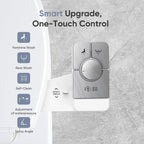 Vestomeli Upgrade Bidet Attachment for Toilet Seat, Adjustable Angle Dual Nozzle, Self-Cleaning, Non-Electric Bidet Attachment for Rear & Feminine Wash, Controllable Fresh Cold Water Pressure