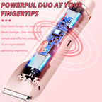 Dermave Bikini Shaver,Dual Head Shaver Women, 2 in 1 Wet & Dry Waterproof Electric Bikini Trimmer for Women(Blue)
