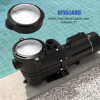 FBULWSEC SPX5500D Pool Pump Lid Strainer Cover with Lock Ring and O-Ring Replacement for Select Hayward, PowerFlo, Matrix Pump and Filter, SPX5500D Pump Strainer Lid for Hayward