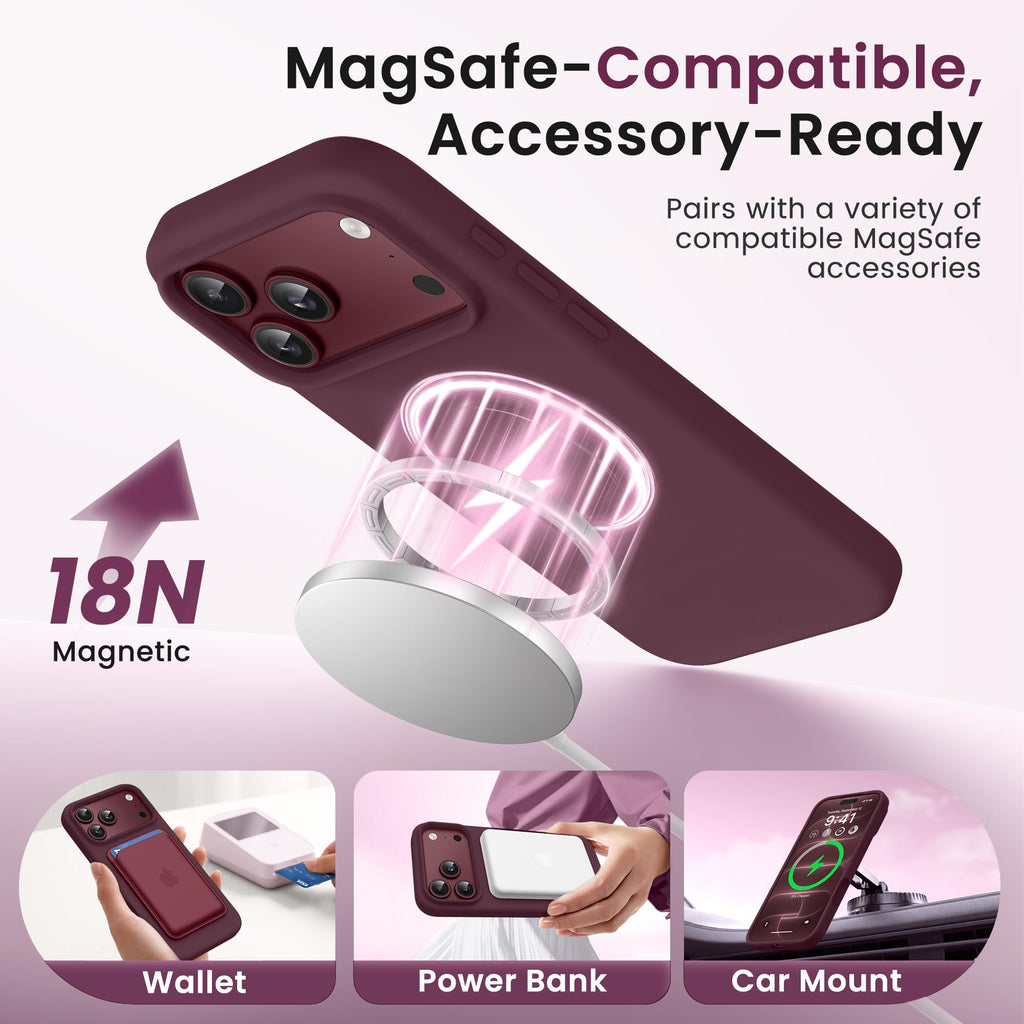 GONEZ for iPhone 18 Pro-Max Case/17 Pro-Max Case, Compatible with MagSafe