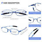 AQWANO 4 Pack Computer Reading Glasses Blue Light Blocking Lightweight TR90 Flexible Frame UV Protection Readers for Women Men +2.5