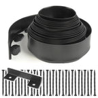 4 inch Tall Landscape Edging No Dig 33FT Garden Edging with 30 Spikes, Landscape Edging Border for Landscaping, Lawn, Flower Beds, Grass, Yard