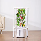VEVOR Hydroponic Growing System with Grow Light, 30 Pods Vertical 6 Tiers Hydroponic Tower, Home Hydronic Garden with Water Pump, Plants Germination Kit for Indoor Herbs, Fruits and Vegetables