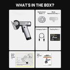 2026 Upgrade 4.2V Cordless Cutting Tool, Cardboard Cutter with LED Display, Brushless Motor, Tungsten Steel 3 Blades, Electric Chop Saw for Fabric, Cardboard, Leather, Carpet- Silver