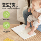 Baby Hand and Footprint Kit Quick Dry Clay Baby Footprints (Alpine White)