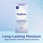 Replens Long-Lasting Vaginal Moisturizer, Relieves Vaginal Dryness for Up to 3 Days, Fragrance Free, 14 Applications