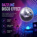 Youdepot 12-Inch Large Hanging Mirror Ball for Disco Party Decor