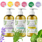 Brittanie’s Pure Castile Liquid Hand Soap Refill, Bergamot | Lavender | Lemongrass, 12 Ounce Pack of 3 | Dish Soap, Hair & Body, Home, Gentle & Pure, Natural Luxurious Oils, Vegan & Gluten Free