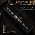 JUBOPE Custom Engraved Bracelets for Men,Adjustable Waterproof