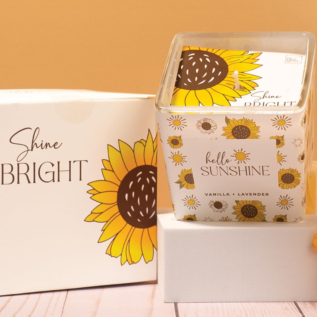 The Love Crate Co Gift Baskets for Women, Unique Birthday Gifts, Best Friend Birthday Gift, Get Well Soon, Sending Sunshine Sunflower Gifts for Women, Thinking of You Care Package