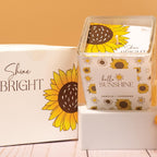 The Love Crate Co Gift Baskets for Women, Unique Birthday Gifts, Best Friend Birthday Gift, Get Well Soon, Sending Sunshine Sunflower Gifts for Women, Thinking of You Care Package