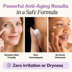 LilyAna Naturals Eye Cream for Dark Circles and Puffiness, Anti Aging Under Eye Cream for Wrinkles and Bags helps Improve Dryness; for Sensitive Skin (Bottle, 1.0 Ounce (Pack of 1))