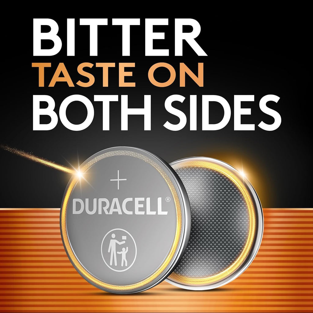 DURACELL 2032 Lithium Battery, Compatible with AirTag, Child Safety Features, Key Fob, CR2032 3V Cell