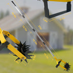 2-in-1 Garden Rotary Cultivator Tool Adjustable Handle Lawn Tools Hand Rotary Tiller for Loosening Soil and Lawn Care, Reseeding Grass, Weeder, Soil Mixing, Manual Yard Tiller