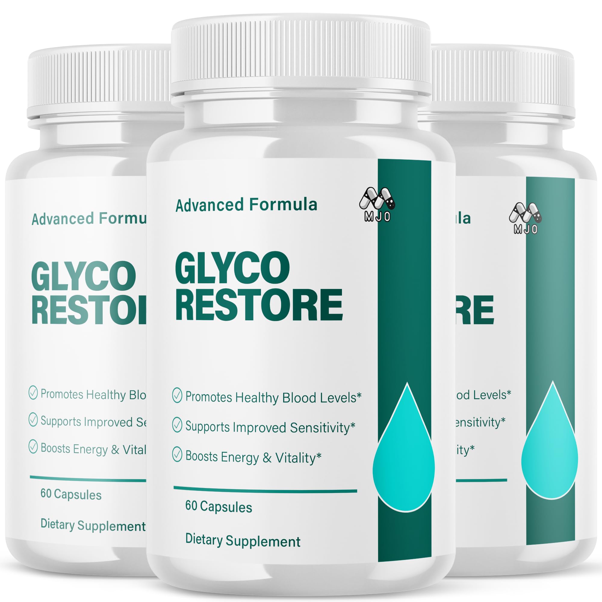 (3 Pack) Glyco Restore Capsules, Official GlycoRestore Pills with All Natural Ingredients, Advanced Overall Health and Wellness Vitamin Support Supplement with Max Multivitamins Support (180 Capsules)