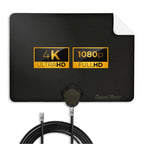 Channel Master FLATenna - Indoor Digital HDTV Antenna, 12' Coaxial Cable, Superior Reception Range & Signal Reliability, Supports 4K Smart TVs, OTA Broadcast & NextGen TV, Easy Install