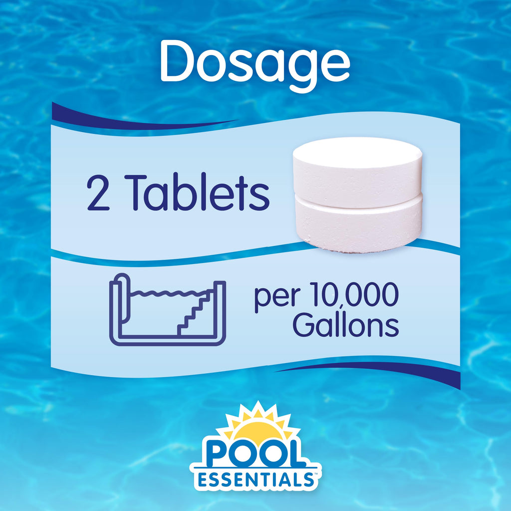 Pool Essentials® 3" Swimming Pool Chlorinating Tablets, Kills Bacteria & Controls Algae, 20LB