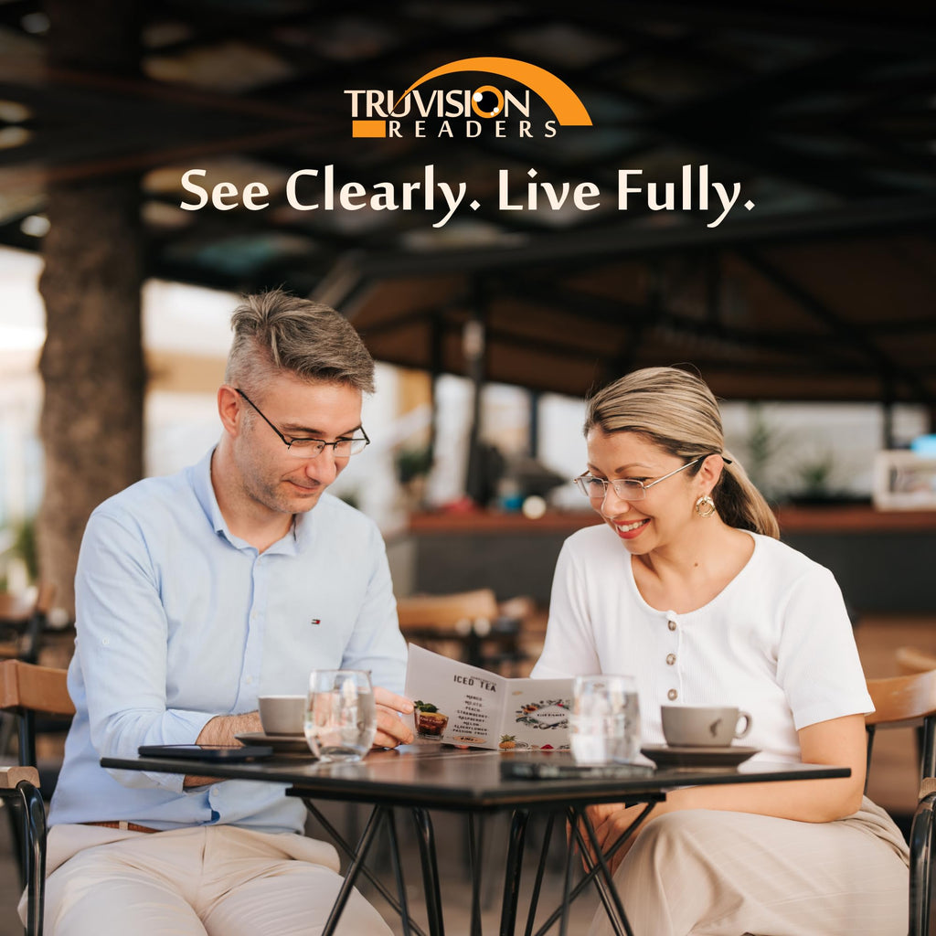 TruVision Readers 3 Pk - Gunmetal Metal Frames and Clear Acrylic Lenses 2.50