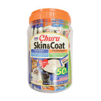 INABA Churu Skin Coat Lickable Cat Treats, Variety Jar, 50ct