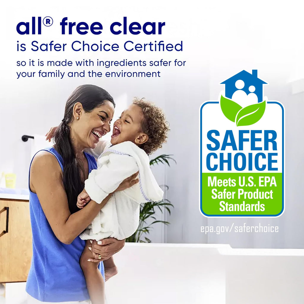 all Liquid Laundry Detergent Free Clear, 118 Ounce, 94 Loads