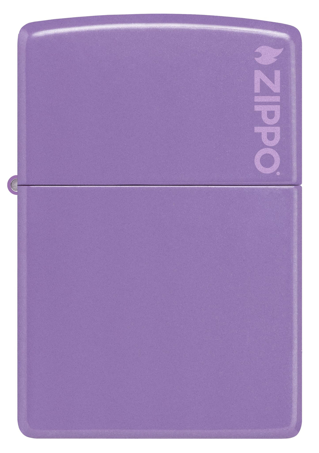 Zippo Classic Smoky Lavender Logo Pocket Lighter
