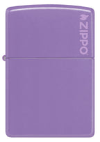 Zippo Classic Smoky Lavender Logo Pocket Lighter